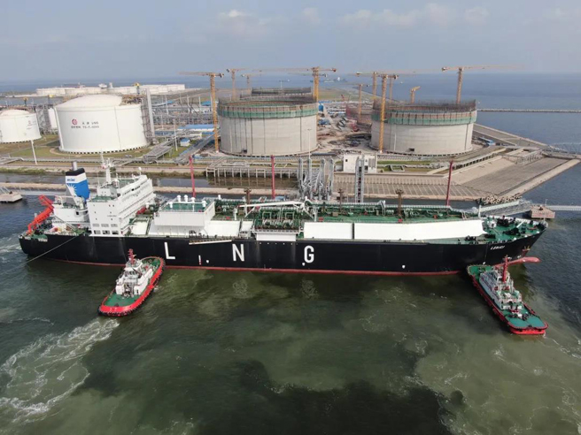 中化能源首船LNG通过国家管网接卸